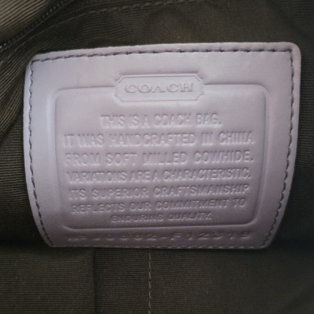 Coach Light Purple Leather Shoulder Bag - Picture 6 of 6